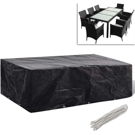 Copertura per Mobili da Giardino con 8 Occhielli 300x140x90 cm vidaXL