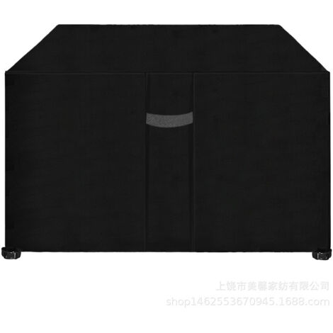 Copertura per mobili da giardino con fori di ventilazione, impermeabile, antivento, resistente ai raggi UV, tessuto Oxford 210D resistente, copertura protettiva per sedie da tavolo da giardino, rettan