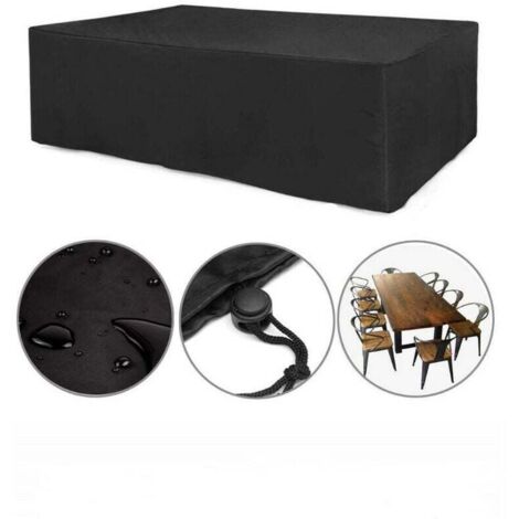 Copertura per mobili da giardino Copertura per mobili da giardino Telo per mobili, robusto tessuto Oxford 210D Copertura protettiva per mobili da giardino Impermeabile Anti-UV Esterno (150 x 130 x 90