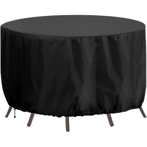 Copertura per mobili da giardino - Impermeabile - Resistente - 180 x 80 cm - Oxford 420D - Resistente al vento e ai raggi UV - Nero