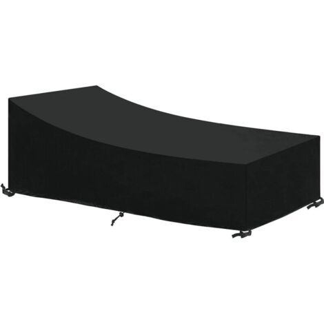 Copertura per mobili da giardino in tessuto Oxford 600D, copertura protettiva per mobili, copertura impermeabile per tavolo da giardino, telone protettivo con corda e fibbia di bloccaggio (200X165X80c