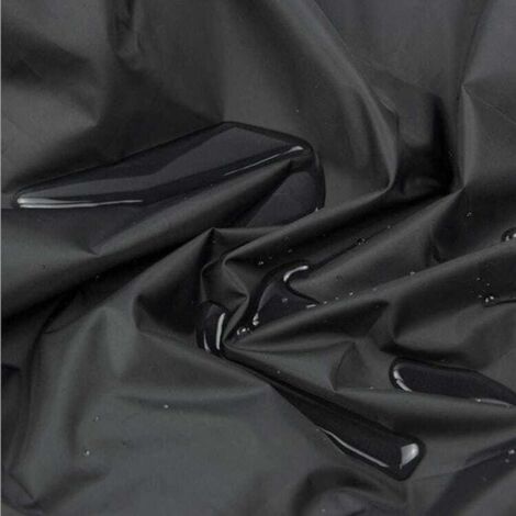 Copertura per mobili da giardino, set di sedute rettangolari, antipioggia e antipolvere, anti-UV, 210D, tessuto Oxford nero, 210x110x70cm