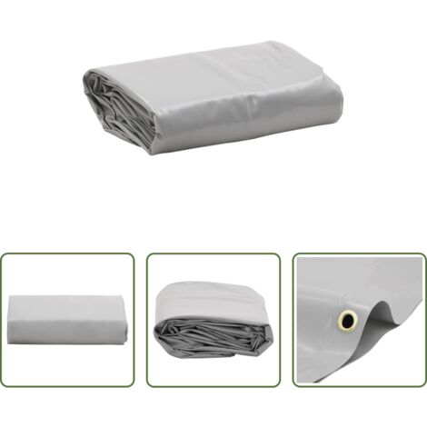 Copertura per mobili da giardino -  Telone Grigio 1,5x2,5 m 650 g/m²