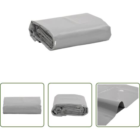 Copertura per mobili da giardino -  Telone Grigio 1x2,5 m 650 g/m²