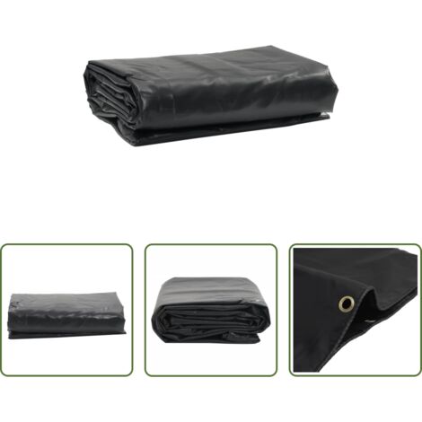 Copertura per mobili da giardino -  Telone Nero 5x8 m 650 g/m²