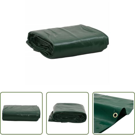 Copertura per mobili da giardino -  Telone Verde 1x2,5 m 650 g/m²