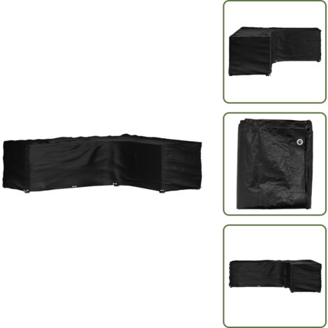Copertura per mobili da giardino - vidaXL Copertura Mobili da Giardino a L 18 Occhielli 285x220x80 cm - Telo in polietilene