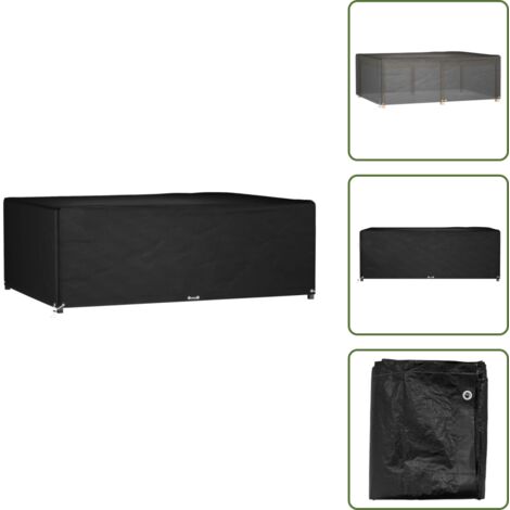 Copertura per mobili in rattan - vidaXL Copertura Mobili Giardino 12 Occhielli 230x165x80 Rettangolare - Telo antiraggi UV