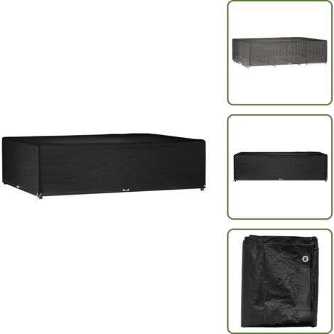 Copertura per mobili in rattan - vidaXL Copertura Mobili Giardino 16 Occhielli 300x200x75 Rettangolare - Telo antiraggi UV