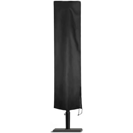 ZVD Copertura per ombrellone, 210D Oxford impermeabile (240x57x57cm) nero-