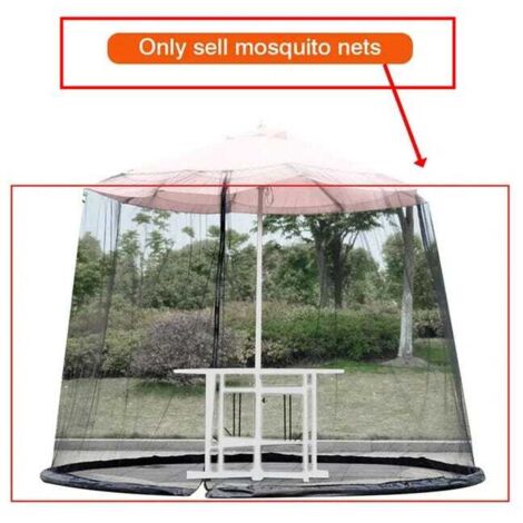 Copertura per ombrellone, zanzariera, rete con cerniera, copertura per recinzione, schermo per patio, tavolo, ombrellone da giardino