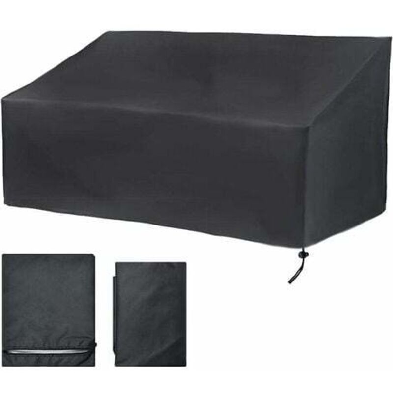 Funda para banco de jardín de 2 plazas, funda para banco de patio al aire libre, resistente al polvo, resistente a los rayos uv, impermeable, a
