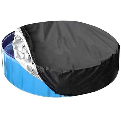 Copertura per piscina rotonda Copertura per spa rotonda Copertura protettiva impermeabile e antipolvere Copertura protettiva adatta a tutti i tipi di piscine rotonde (nero, 12230 cm)