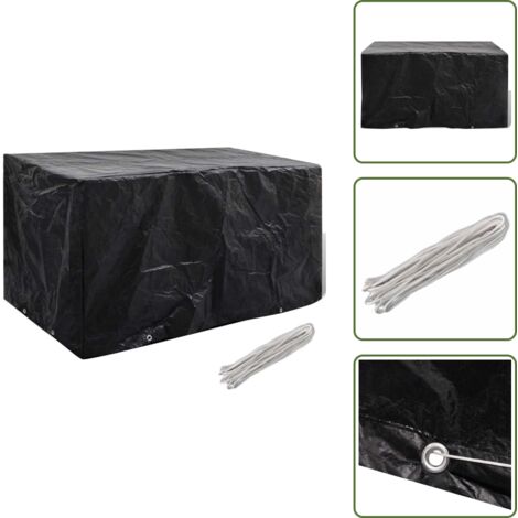 Copertura per rattan - vidaXL Copertura per Mobili da Giardino con 8 Occhielli 180x70x90 cm - Protezione da pioggia