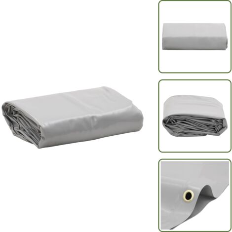 Copertura per rimorchi - vidaXL Telone Grigio 1,5x2,5 m 650 g/m² - Copertura per camioncino