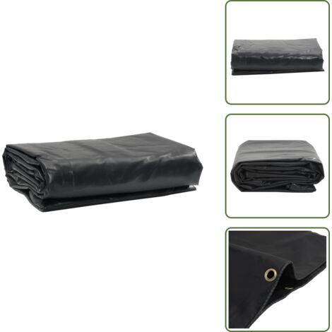 Copertura per rimorchi - vidaXL Telone Nero 5x5 m 650 g/m² - Copertura per camion