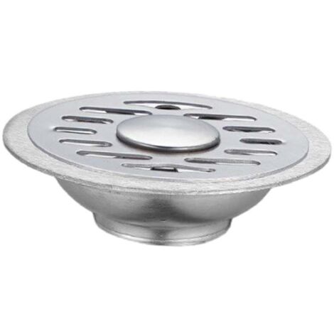 Copertura per scarico a pavimento rotonda, copertura per scarico fognario, uscita acqua piscina interrata, copertura filtro doccia, connettore lavello cucina 9,8 x 2,6 cm