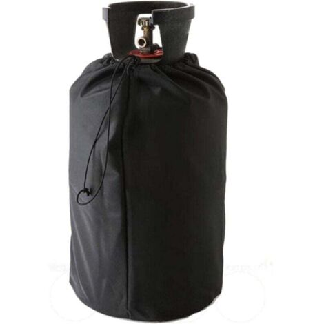 Copertura per serbatoio di propano, copertura protettiva per bombola di gas 210D con coulisse regolabili, copertura per serbatoio di gas Oxford antivento impermeabile anti-UV per giardino esterno (DEB