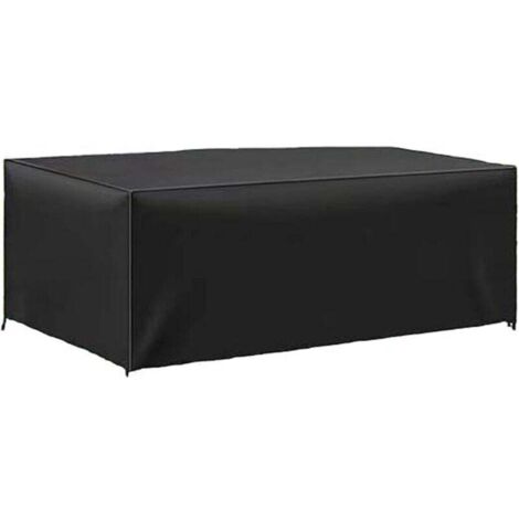Copertura per tavolo da giardino 180 x 110 x 70 cm, telone Oxford 420D resistente alle intemperie e agli strappi, copertura protettiva per mobili da giardino