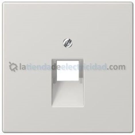Copertura per telefono o presa dati RJ11-RJ45 GRIGIO CHIARO JUNG LS 969-1 UA LG