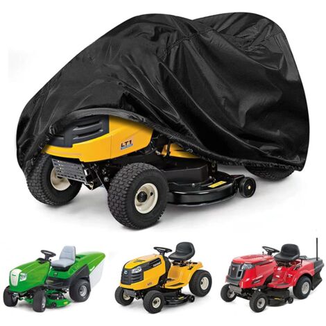 Copertura per trattore da giardino, copertura per tosaerba, telone in tessuto Oxford 420D antivento, antipioggia, antipolvere e anti-UV (L170 x P61 x A117 cm)