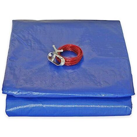 Copertura Piscina Rotonda diam. 3,60 m per piscina fuori terra diam. 3 m - TECPLAST - PO155RD - Telo di copertura per Piscina con Rete di drenaggio
