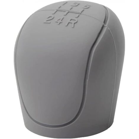 Copertura pomello cambio, copertura freno a mano in silicone, antiscivolo, resistente, per decorazione auto -Grigio