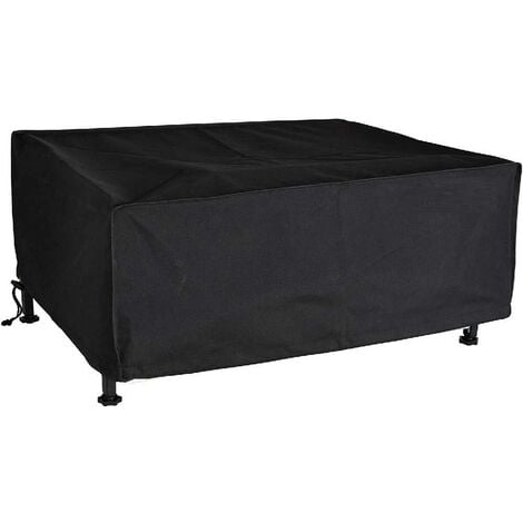Copertura protettiva 69x59x21cm 420D Oxford per Plancha da banco / Carrello di servizio rettangolare - Impermeabile + Anti-UV Nero