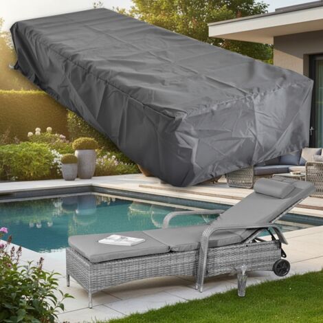 Copertura protettiva Melko Copertura per mobili da giardino, nero, 220 x 78 x 60 cm