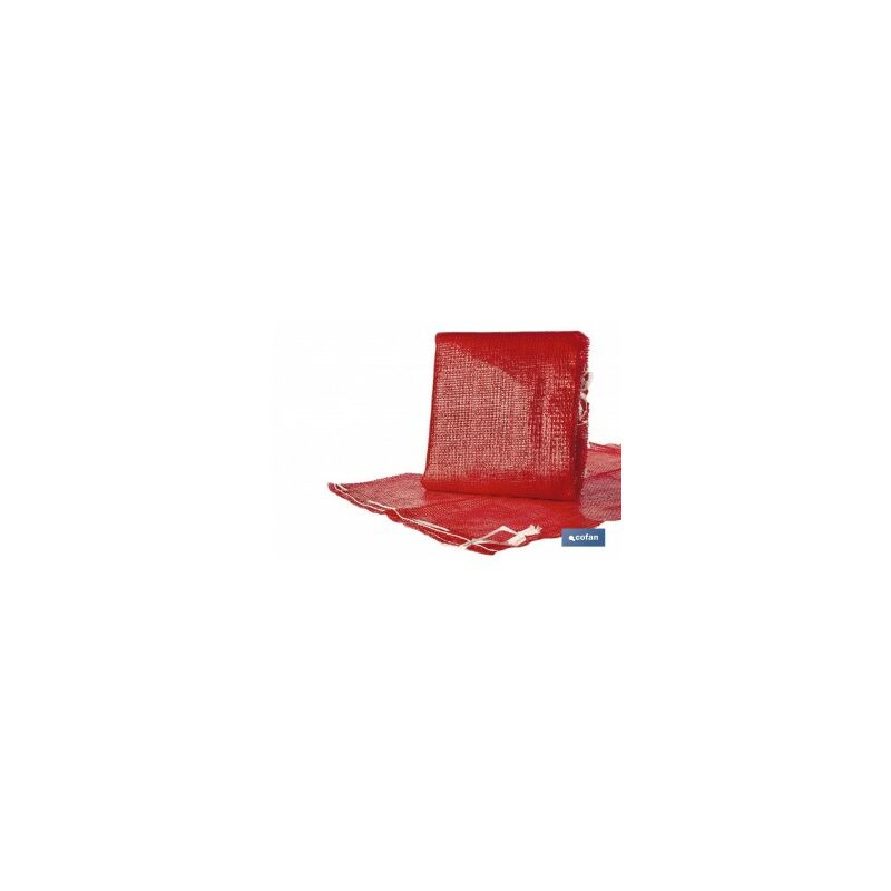 Image of Cofan - Pack de 10 sacos de polymesh 55x83 cm rojo con pasador