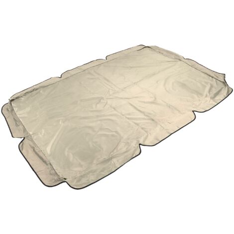 Copertura superiore impermeabile in tessuto Oxford rivestito in argento 600D per altalena per esterni Beige