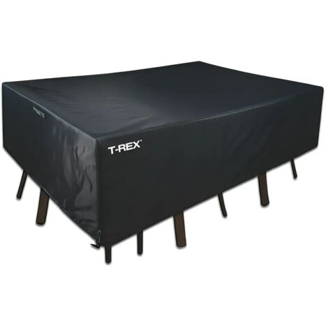 Copertura Tavolo e Sedie 173x215x90 cm Poliestere Nero Impermeabile