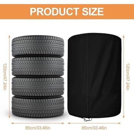 Copertura universale impermeabile per pneumatici auto, copertura protettiva per pneumatici auto, borsa per riporre pneumatici, copertura per riporre pneumatici, copertura per riporre pneumatici per 4