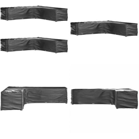 Coperture Mobili da Giardino a L 2pz 20 Occhielli 300x300x70cm - Protezione per mobili da esterno - Teli protettivi per rattan