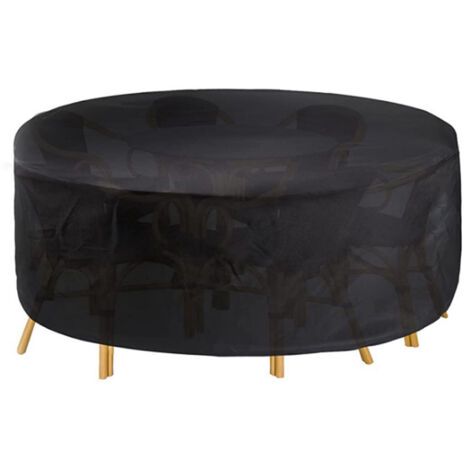 Coperture per Mobili da Giardino Rotonde 120x75cm, Copertura Impermeabile per Tavolo Rotondo da Esterno, Copertura per mobili da giardino in tessuto Oxford 420D, antivento
