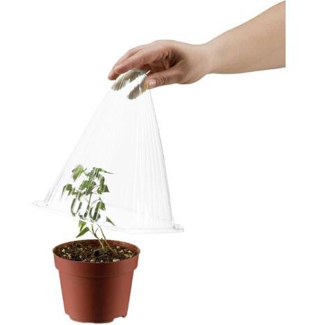 Coperture per piante - Proteggono le piante da uccelli e lumache - 40 pezzi, 19 × 19 × 22 cm, verdi