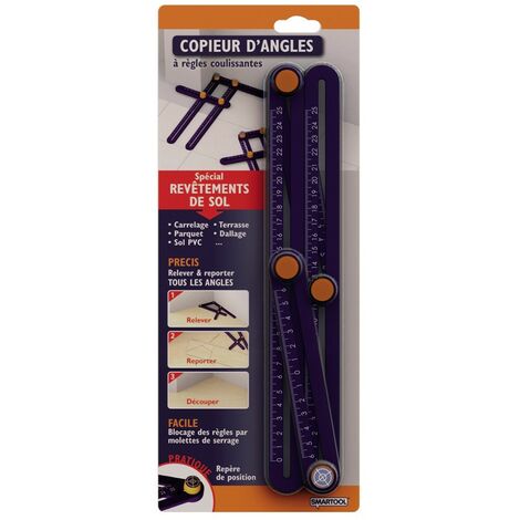 Copieur d'angles à règles coulissantes Spécial revêtements de SOL SMARTOOL