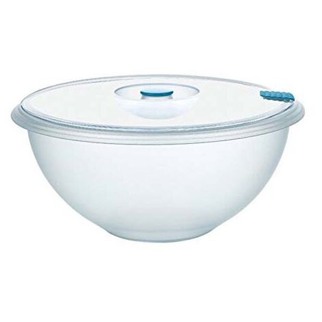 Coppa con Coperchio Plastica Trasparente contenitore plastica per alimenti 24 cm