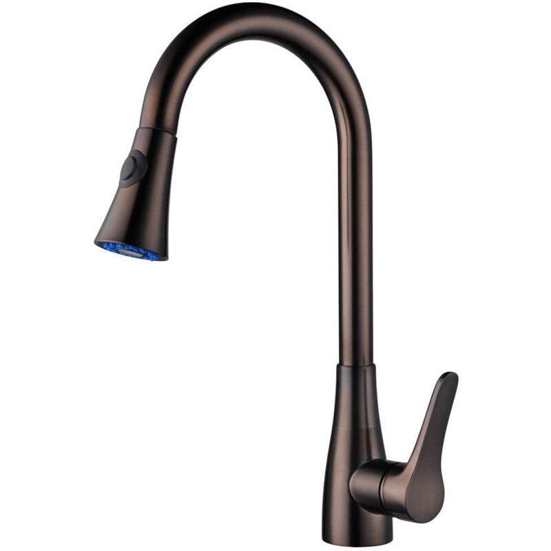 Copper countertop sink mixer tap - Saona