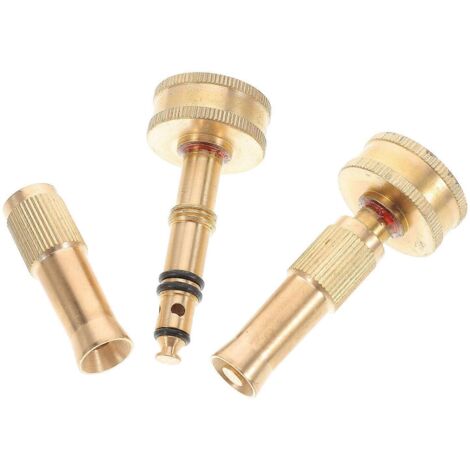 Copper Hose Nozzles Garden Hose Nozzle for Water Misting Use 2Pcs Adjustable Sprayer