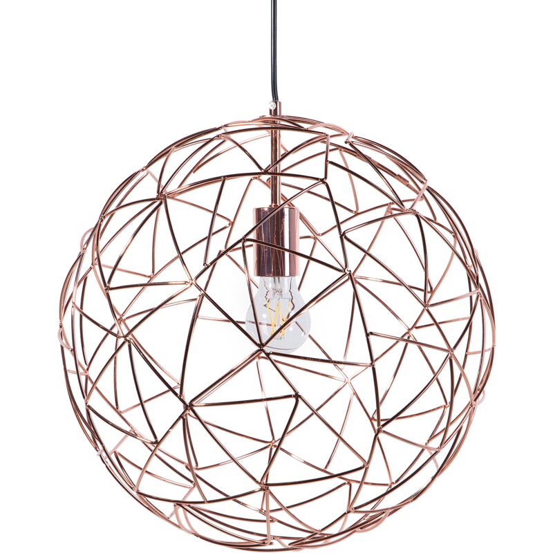 Industrial Metal Pendant Lamp Copper Colour Modern Sphere Shape Lemme
