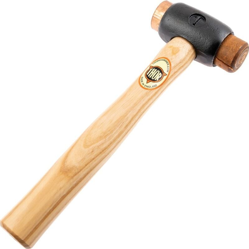 03-210 32MM Copper Hide Hammer with Wood Handle - Thor