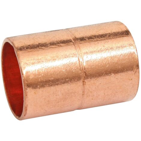 Copper soldering fitting - Equal sleeve Ø10 mm (bag of 10 pieces)