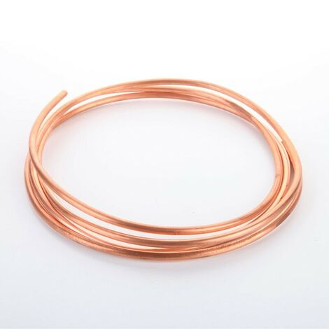 Copper Tubing 2M OD 2mm x ID 1mm Soft Tubing Copper Round Tube for Refrigeration Plumbing