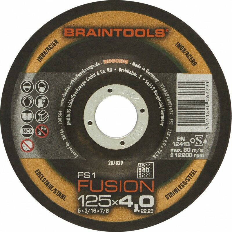 Image of Coppettazione Disk Fusion K40125X6,5Mm Angolato Rodio (a 10)