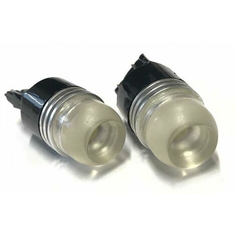 Coppia 2 Lampade Led T20 7443 W21/5W Con 1 Power Led 2W Bianco Freddo 6000K 12V 2W