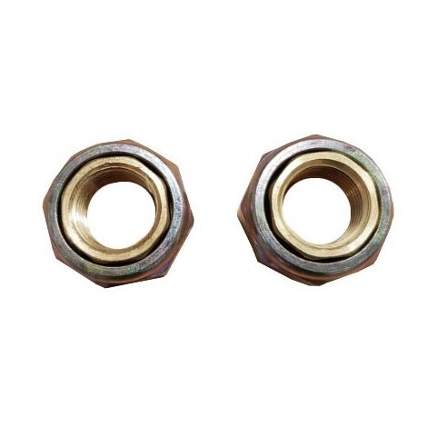 Coppia bocchettoni per pompe ø1" per tubo ø1/2" in ottone PN10 DN15 2955346