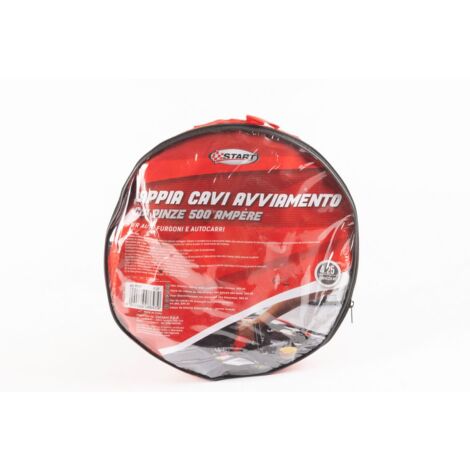 Coppia cavi batteria 500AH per auto lunghezza 4,50 mt.