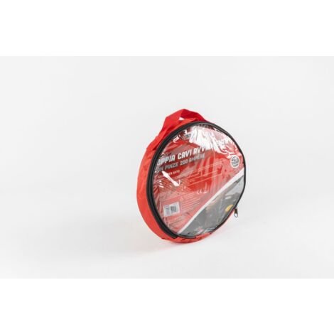 Coppia cavi batteria con pinze isolate in ABS 300AH