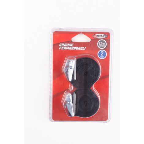Coppia cinghie 2,5 mt in doppio blister